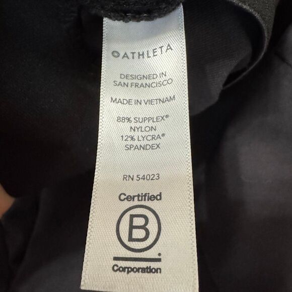 Athleta Venice pintuck pants pull on straight leg black size small - Picture 8 of 8